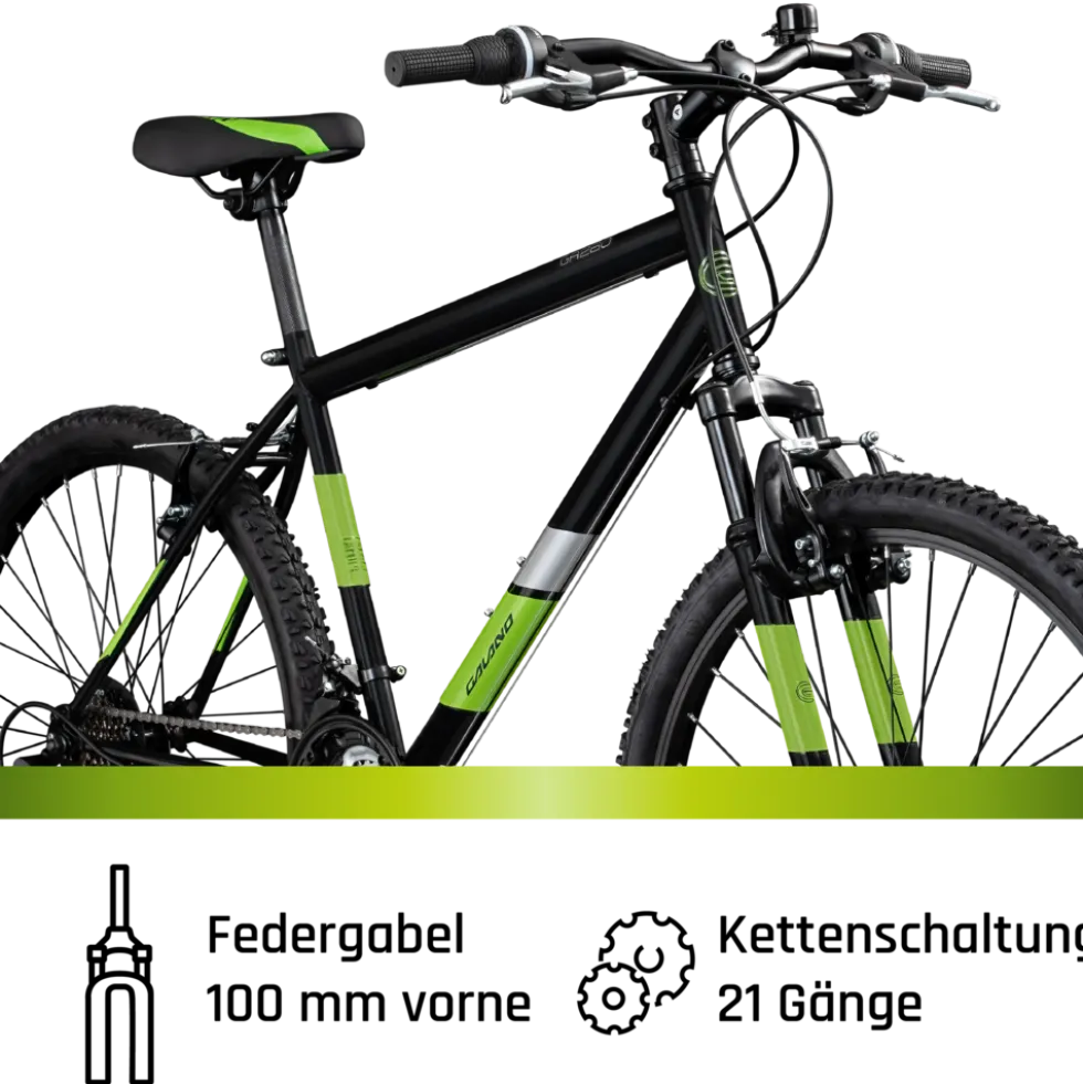 Galano GA260 26 Zoll Mountainbike 160 - 185 cm MTB Hardtail Fahrrad 21 Gänge V-Brakes Jugendliche unisex