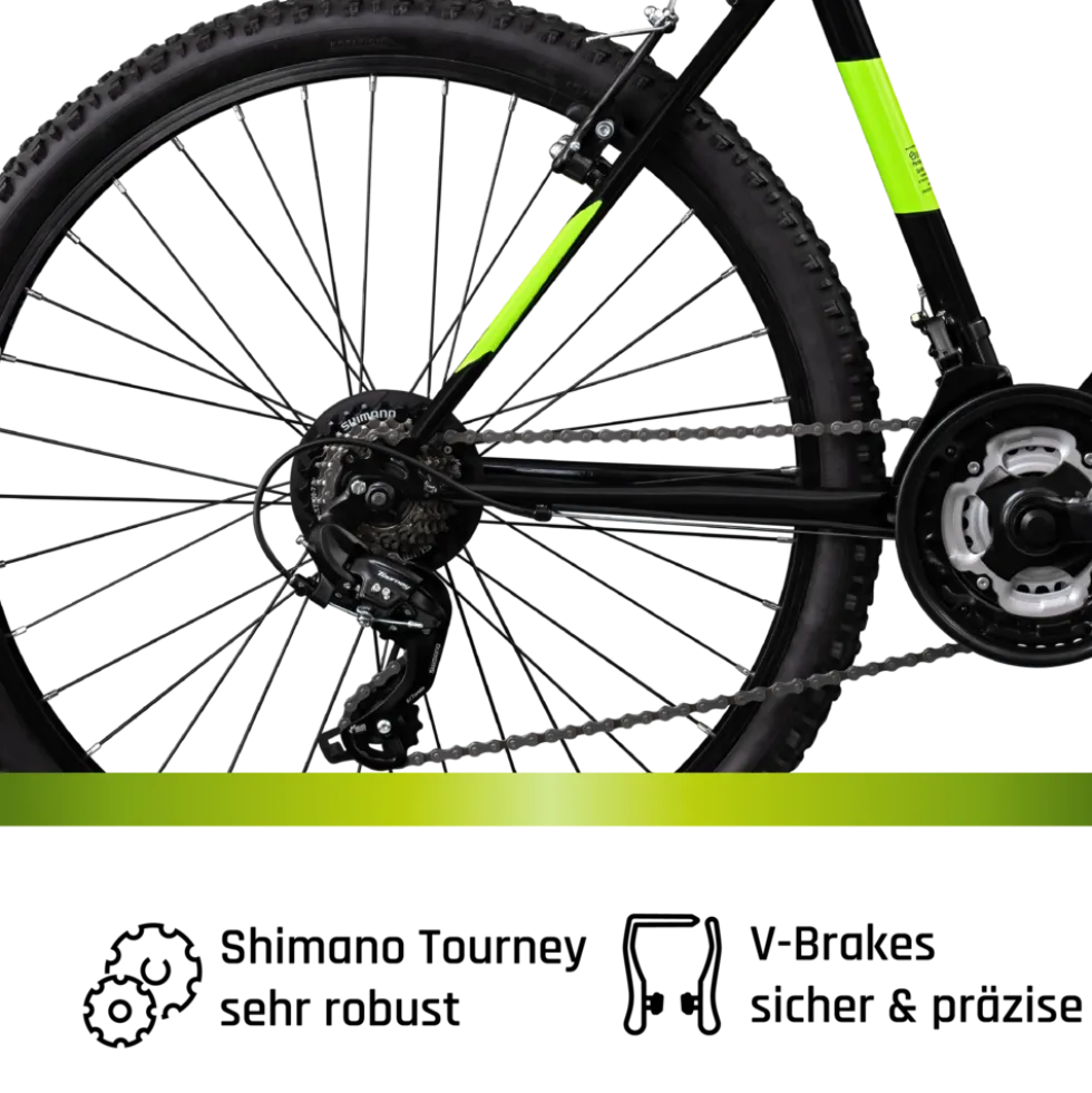 Galano GA260 26 Zoll Mountainbike 160 - 185 cm MTB Hardtail Fahrrad 21 Gänge V-Brakes Jugendliche unisex