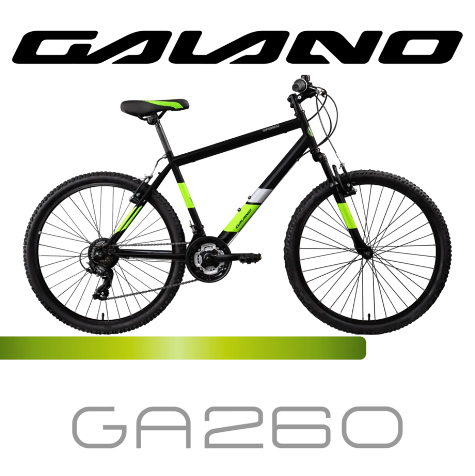 Galano GA260 26 Zoll Mountainbike 160 - 185 cm MTB Hardtail Fahrrad 21 Gänge V-Brakes Jugendliche unisex