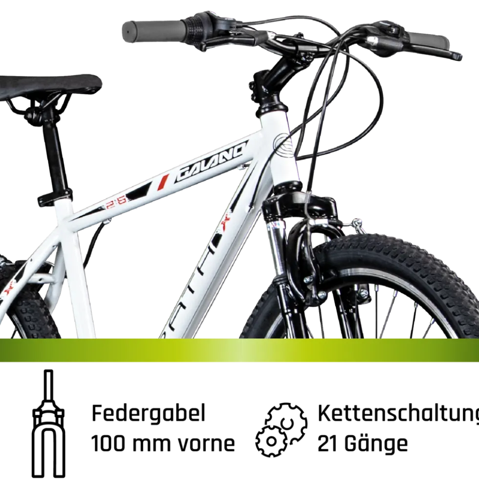 Galano Path Mountainbike Jugendfahrrad ab 160 cm Fahrrad 26 Zoll für Mädchen Jungen oder Erwachsene MTB Hardtail 21 Gänge
