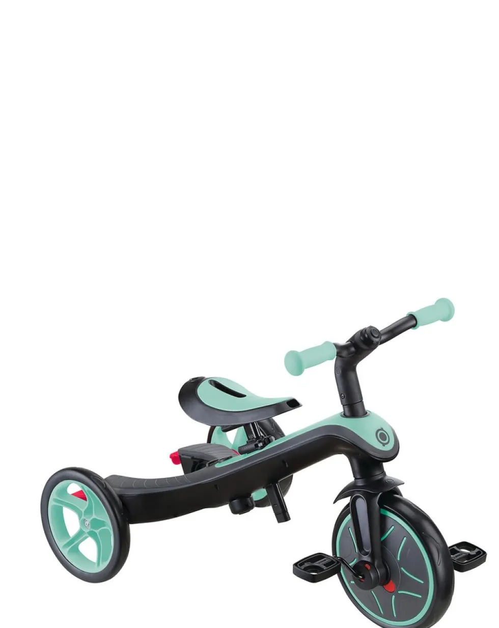 GLOBBER EXPLORER TRIKE 4in1 – Kinderwagen, Dreirad und Laufrad, 10/8,5 Zoll, TPR-Sitz, höhenverstellbar, mint
