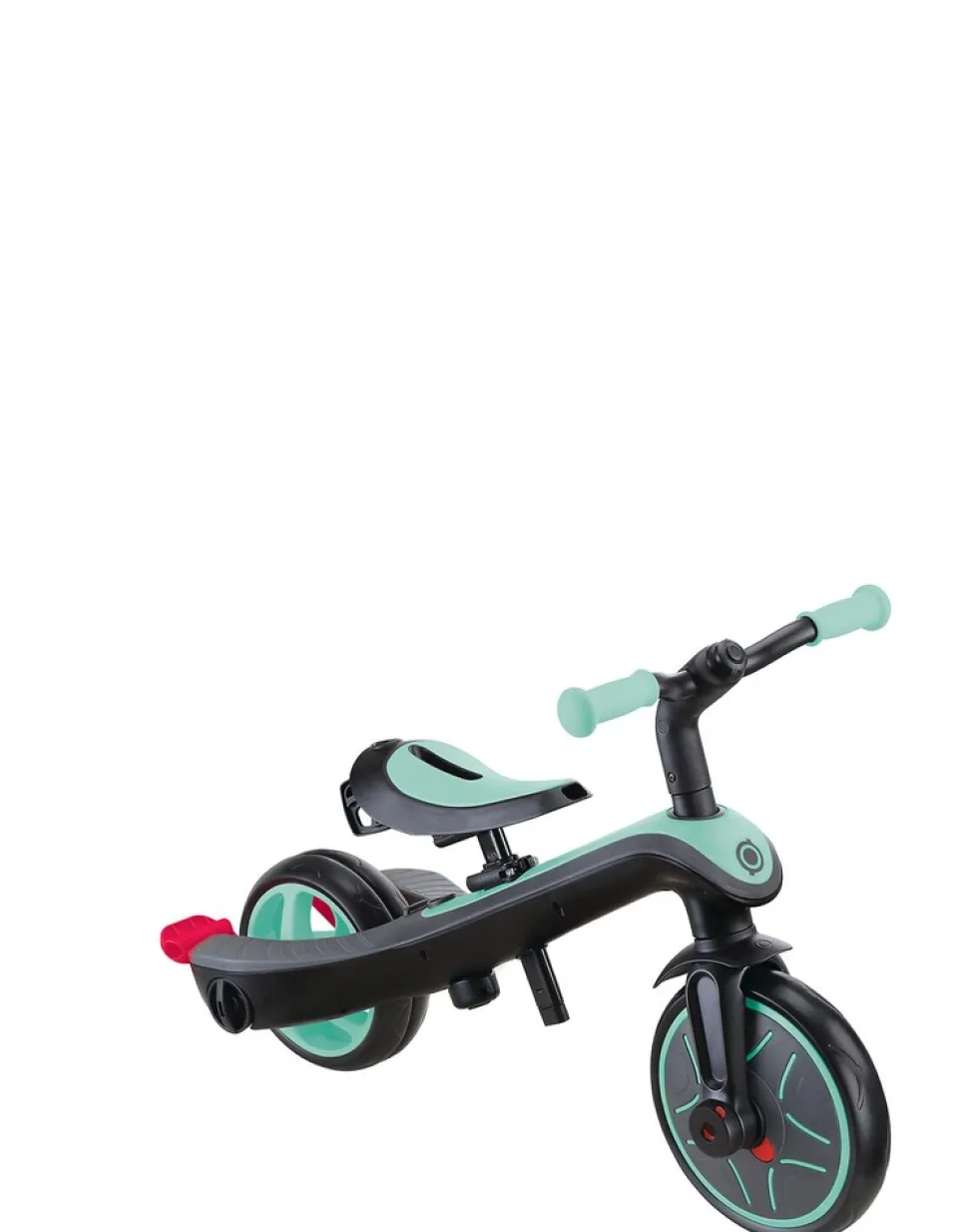 GLOBBER EXPLORER TRIKE 4in1 – Kinderwagen, Dreirad und Laufrad, 10/8,5 Zoll, TPR-Sitz, höhenverstellbar, mint