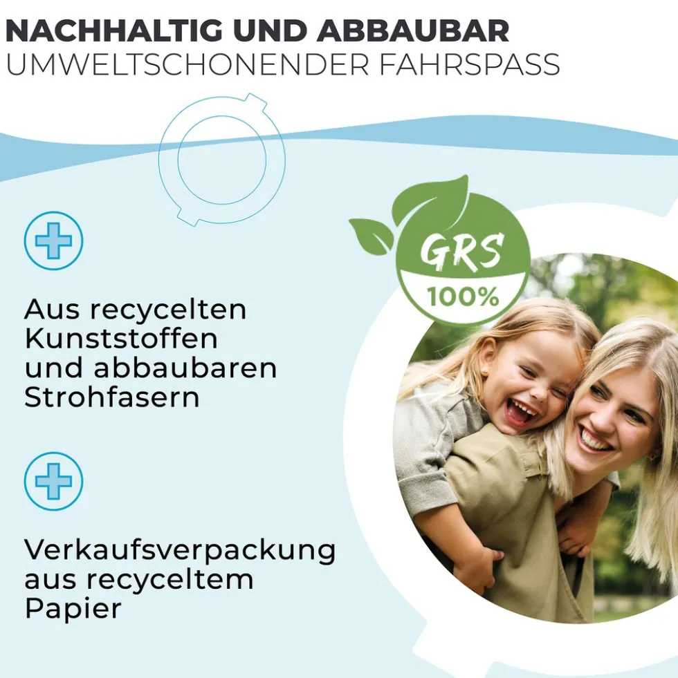 GLOBBER LEARNING BIKE – Aufsitzrad, Lernrad, 7 Zoll EVA-Bereifung, 4-rädrig, Sattel höhenverstellbar, salbei grün