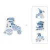GLOBBER LEARNING SKATES – Quad-Skates für Kinder, verstellbar Gr.26-29, ABEC 9, blau