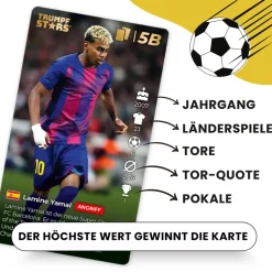 Gomazing Fußball Spiele Set Quizspiel und Trumpfstars Kartenspiel
