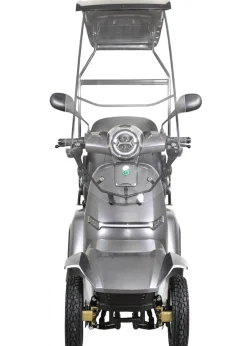 GreenStreet Elektromobil E-Mover Deluxe 1000 W 20 km/h dunkelgrau inkl. Topcase und Dach