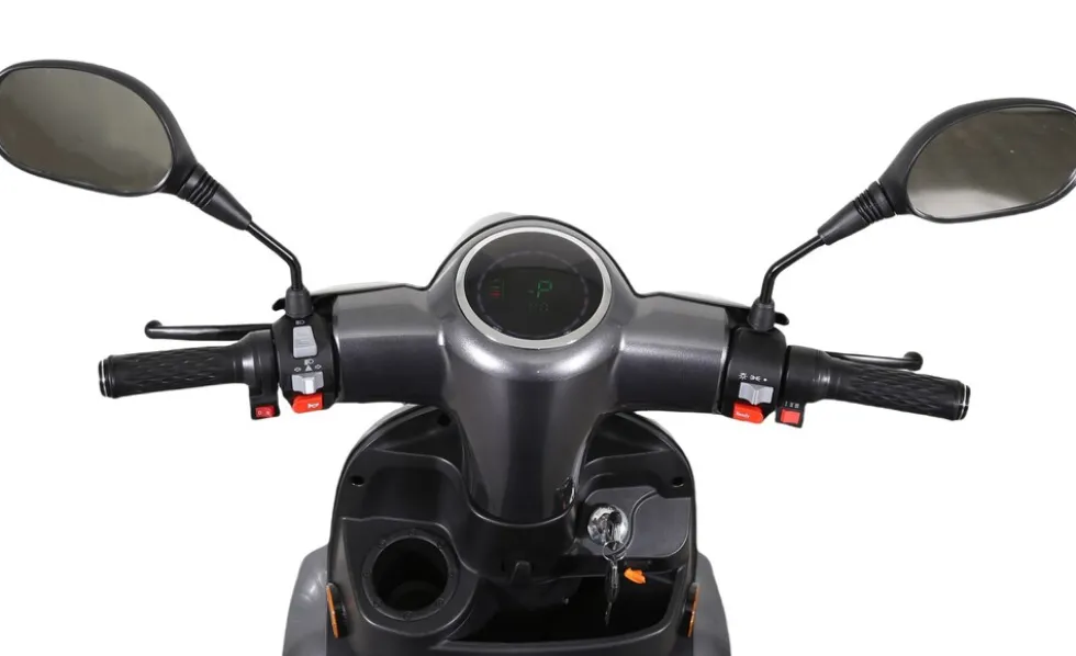 GreenStreet Elektromobil E-Mover Deluxe 1000 W 20 km/h dunkelgrau inkl. Topcase