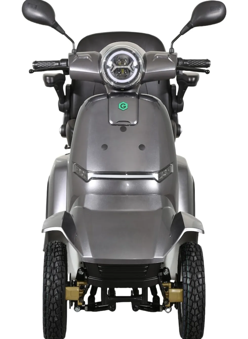 GreenStreet Elektromobil E-Mover Deluxe 1000 W 20 km/h dunkelgrau inkl. Topcase