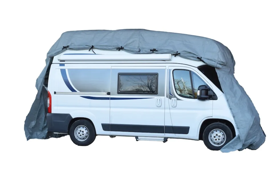 GreenYard Wohnmobil Schutzhülle Größe M 610 x 235 x 275 cm Schutzhaube Ganzgarage Garage Abdeckplane Campingmobil