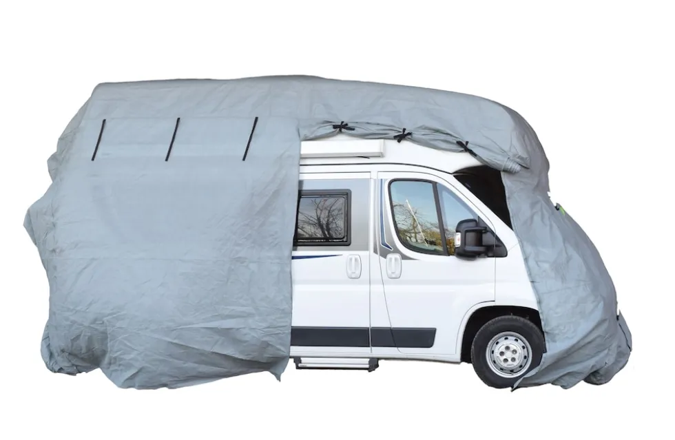 GreenYard Wohnmobil Schutzhülle Größe XL 870 x 235 x 275 cm Schutzhaube Ganzgarage Garage Abdeckplane Campingmobil