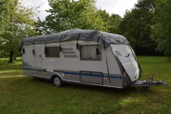 GreenYard Wohnwagen Schutzdach 850 cm Schutzhülle Wohnmobil Abdeckung Dach Garage