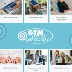 Gymform® Shiatsu Fußmassagegerät und Beinmassagegerät Leg Action