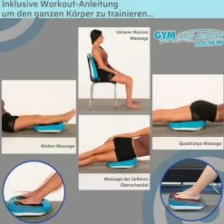 Gymform® Shiatsu Fußmassagegerät und Beinmassagegerät Leg Action Platinum
