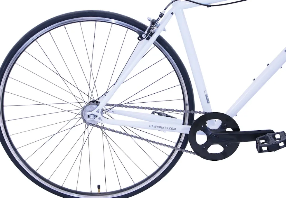 Hawk Vintage Singlespeed Renn-Fitness Herren 28 Zoll 48 cm Diamant - Blau