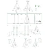 HTI-Line Kinderzimmerzelt Tipi Stars