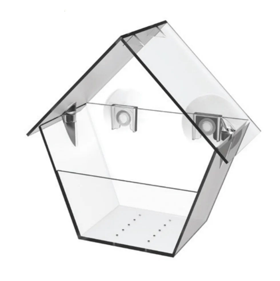 HTI-Living Vogelfutterhaus Nessa transparent 1-teilig