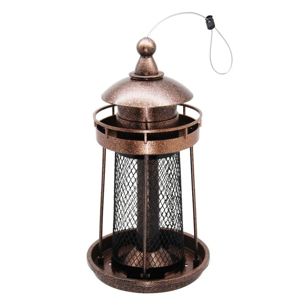 HTI-Living Vogelfutterspender Nessa Leuchtturm Metallic Gold