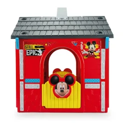 INJUSA Disney Mickey Mouse Spielhaus für Kinder ab 3-6 Jahren – Kinderhaus Spielzeughaus mit Fenster, Tür & Außentheke