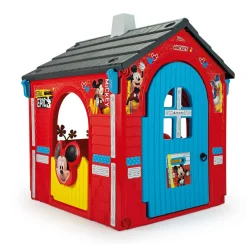 INJUSA Disney Mickey Mouse Spielhaus für Kinder ab 3-6 Jahren – Kinderhaus Spielzeughaus mit Fenster, Tür & Außentheke
