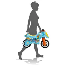INJUSA Disney Stitch Motorrad Laufrad ab 18 Monate bis 3 Jahre Kindermotorrad Rutscherfahrzeug Neox