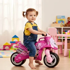 INJUSA Minnie Mouse Kindermotorrad Rutscherfahrzeug Laufrad ab 18 Monaten