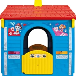 INJUSA Paw Patrol Spielhaus für Kinder ab 3-6 Jahren Kinderhaus mit Haupttür, Briefkasten & Riegel – 2 Seitentüren & Fenster mit Außentheke