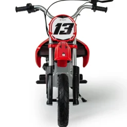 INJUSA Red Fighter Moto Cross Elektromotorrad für Kinder (6-10 Jahre) – 24V Elektro-Motorrad bis 11 km/h