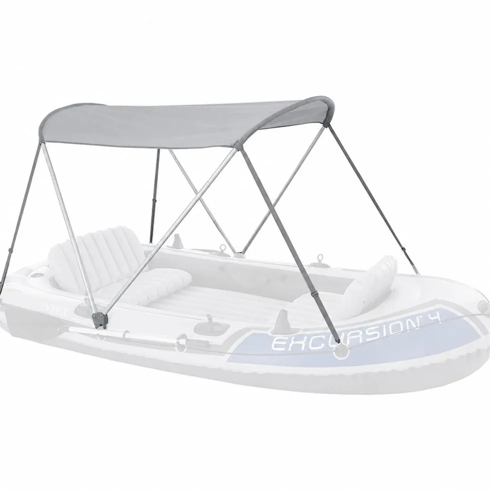 INTEX 68600 - Boots-Überdachung (160x142cm) Dach Schlauchboot Sonnenschutz