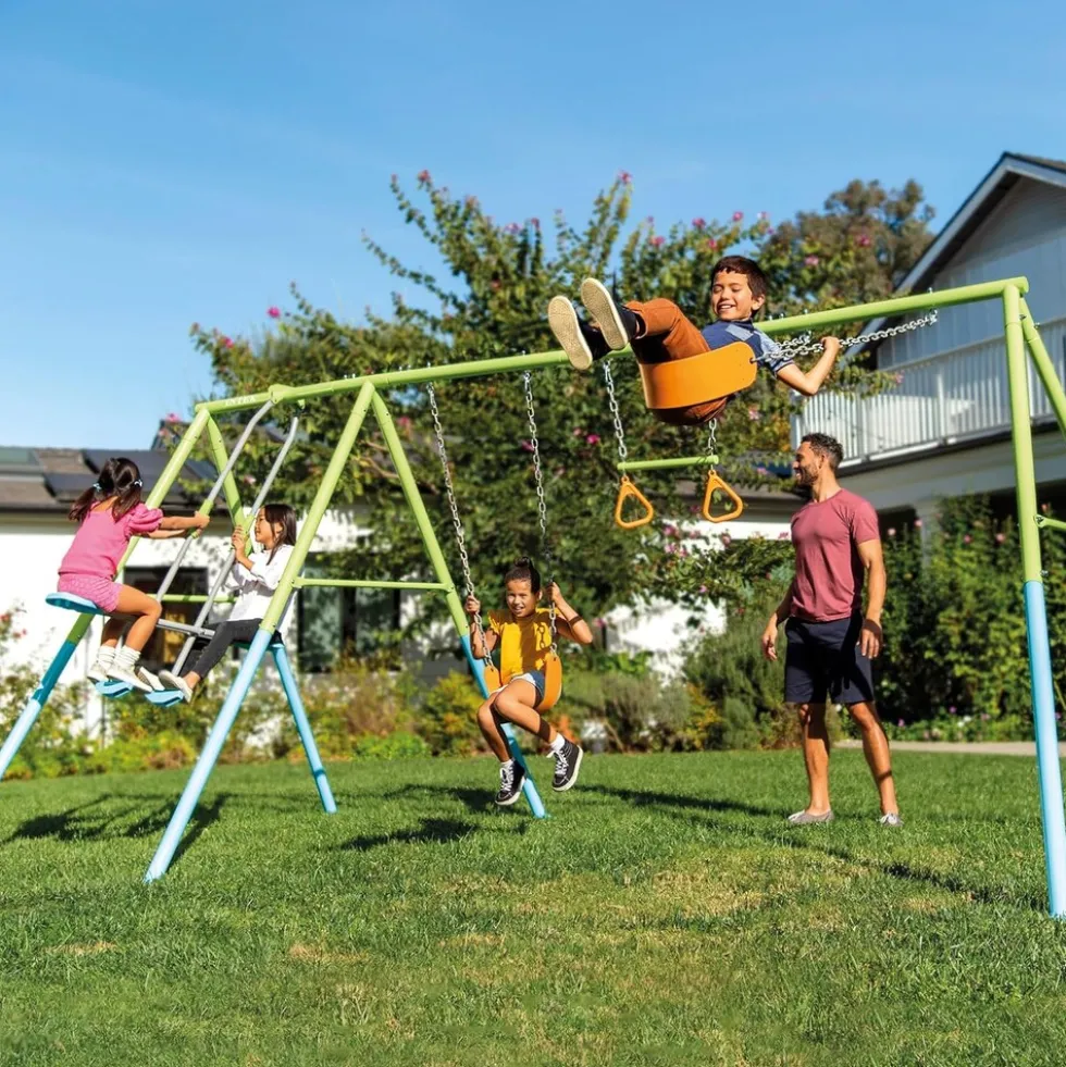 INTEX 44130 - 4er Schaukel-Set (467x254x211cm) Schaukel Stahlgerüst