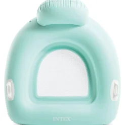 INTEX 56801EU Pillow Float Lounge aufblasbare Schwimmliege Netzsitz Schwimsessel grün