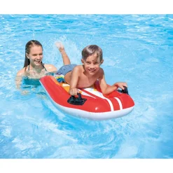 INTEX 58165NP Bodyboard Joy Rider 112x62cm Kinder ab 6 Jahren mit Griffen rot