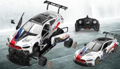 JAMARA BMW M8 GTE 1:18 weiß 2,4GHz Bausatz