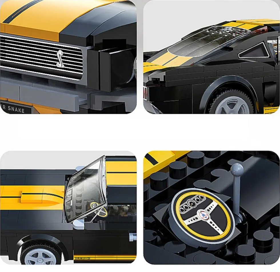 JAMARA CaDA Shelby GT350 H 1:20 schwarz 2,4GHz Bricks