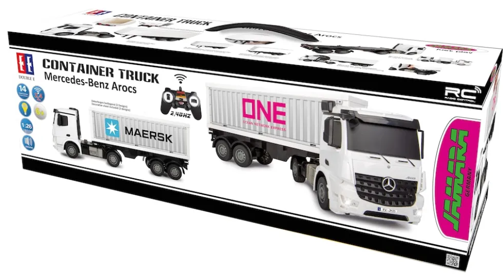 JAMARA Container LKW Mercedes-Benz Arocs 1:26 2,4GHz
