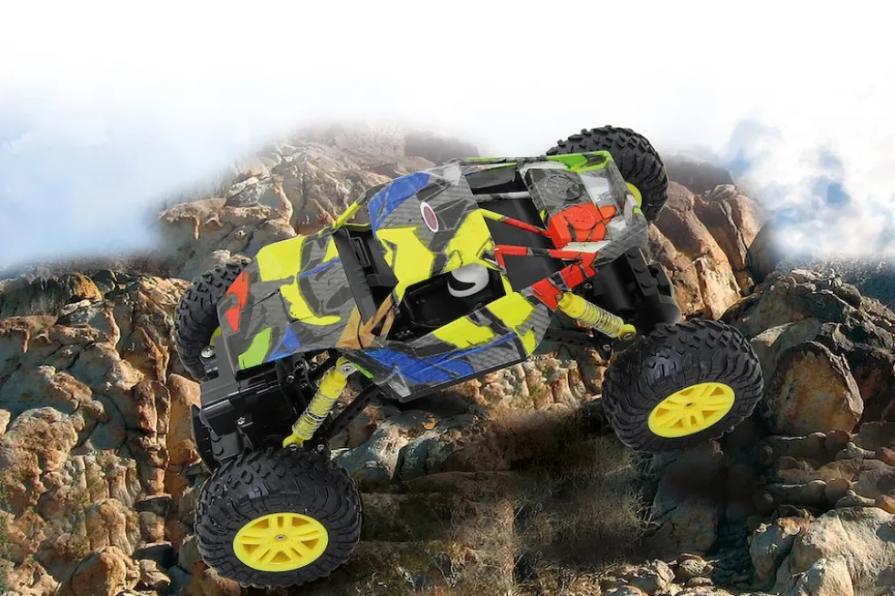 JAMARA Hillriser Crawler 4WD 1:18 gelb 2,4GHz