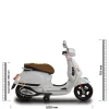 JAMARA Ride-on Vespa GTS 125 weiss Li-Power 12.6