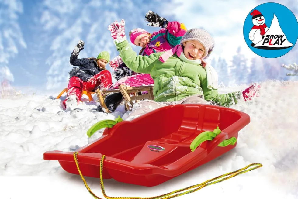 Jamara Snow Play Bob Karol 80cm rot mit Bremse