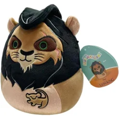 Jazwares SQDI00550 - Disney Der König der Löwen - Squishmallows - Plüschfigur, 20 cm, Scar