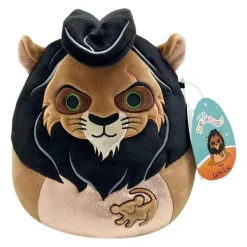 Jazwares SQDI00550 - Disney Der König der Löwen - Squishmallows - Plüschfigur, 20 cm, Scar