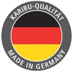 Karibu Doppelschaukel Felix mit Klettergerüst und Rutsche rot