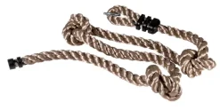 Karibu Schaukel Set Strickleiter Flexschaukel Schaukelscheibe Klettertau Trapezschaukel