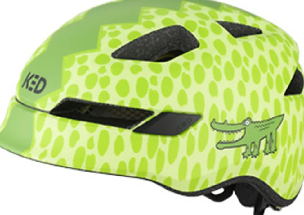 KED Kinder - Fahrradhelm POP II Lite, Krokodil