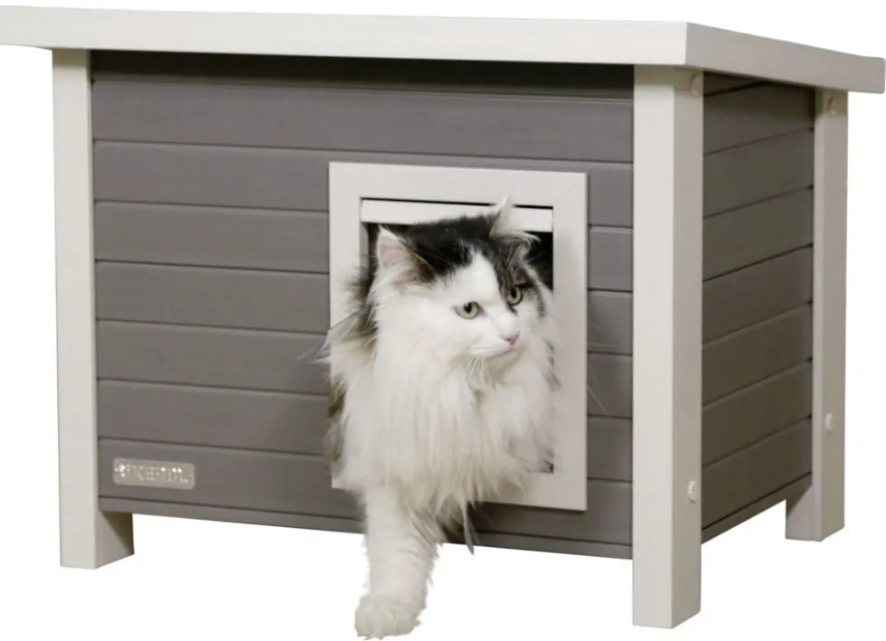 Kerbl ECO-Katzenhaus Eli Katzenhaus Haus für Katzen Schutzhaus 57x45x43 cm