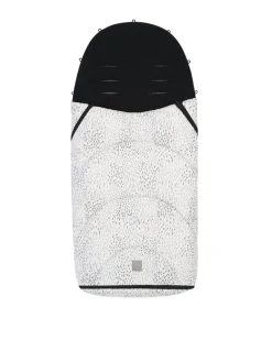 Kikka boo Fußsack Trendy für Kinderwagen, Öffnung am Fußbereich, Reißverschluss weiß