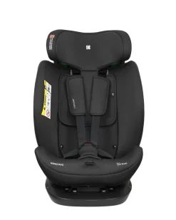 Kikkaboo Kindersitz i-Explore i-Size (40 - 150 cm) verstellbare Kopfstütze, Gurt schwarz uni