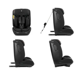 Kikka boo Kindersitz i-Flit i-Size (76-150cm) Isofix Kopfstütze verstellbar SPS schwarz