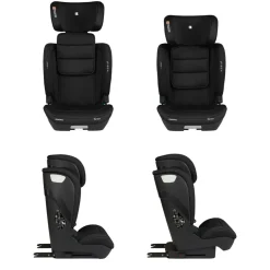 Kikkaboo Kindersitz i-Scout i-Size (100 - 150 cm) Kopfstütze verstellbar Isofix schwarz