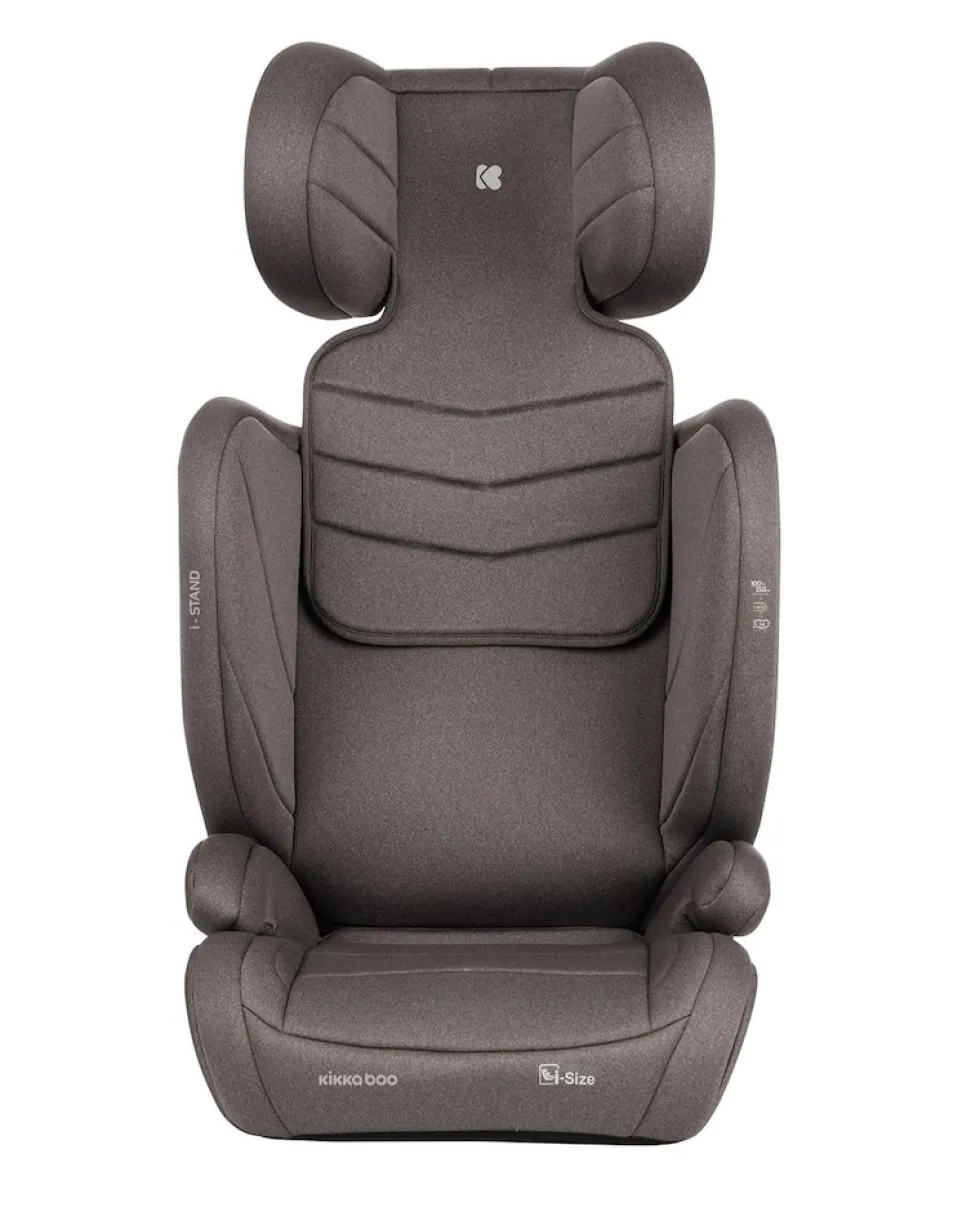 Kikkaboo Kindersitz i-Stand i-Size (100 - 150 cm) Gruppe 2/3 verstellbar Isofix braun