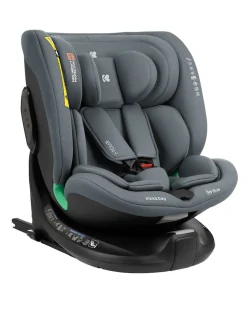 Kikkaboo Kindersitz i-Tour i-Size (40-150 cm) Gruppe 0+/1/2/3, Isofix, drehbar dunkelgrau