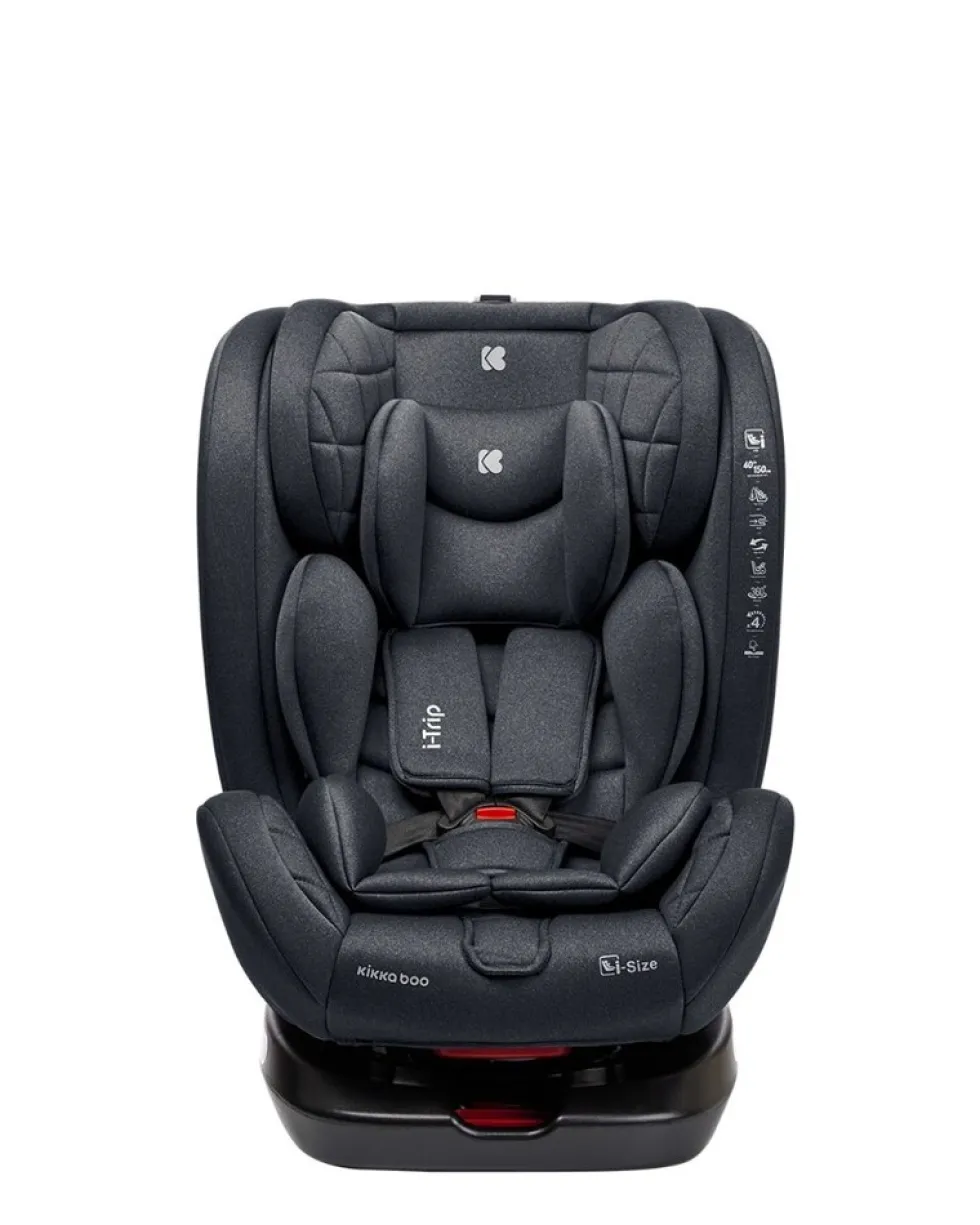 Kikkaboo Kindersitz i-Trip i-Size (40-150 cm) Gruppe 0+/1/2/3 verstellbar Isofix grau